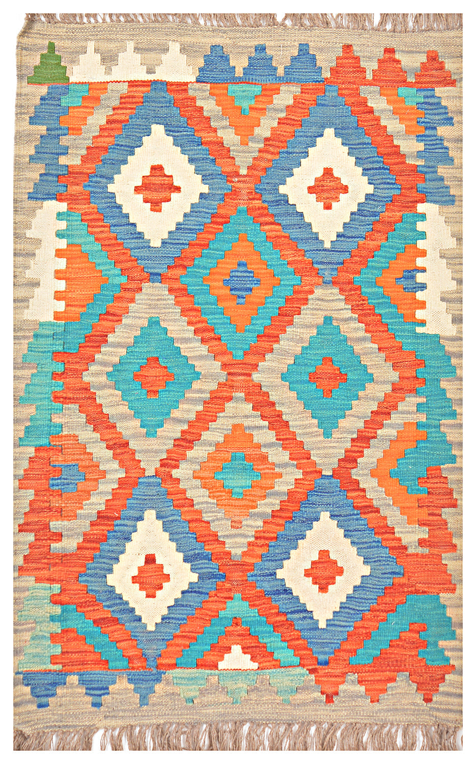 Afghan Kilim - 2.5x4 ft