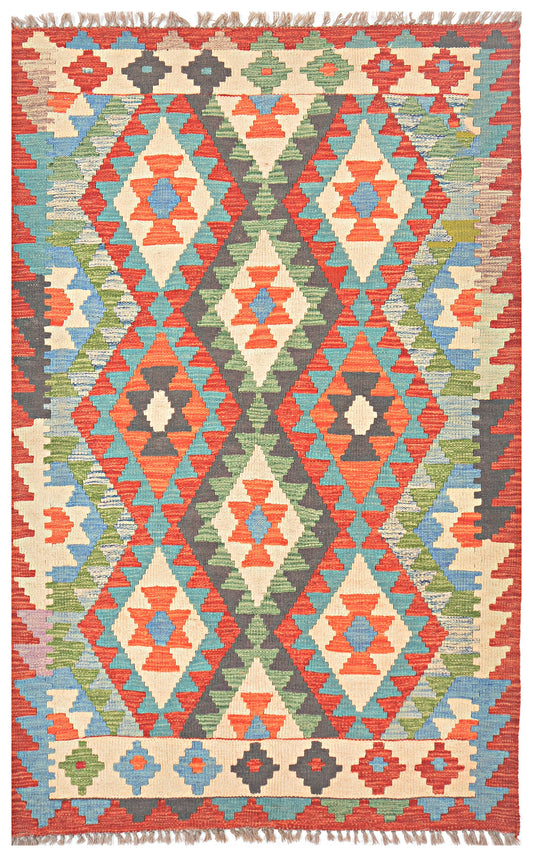 Afghan Kilim - 3x5 ft