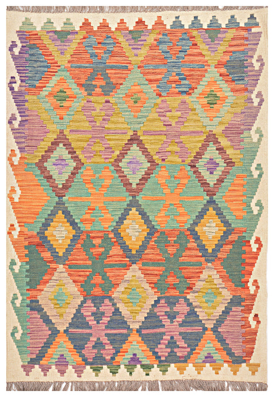 Afghan Kilim - 3x5 ft