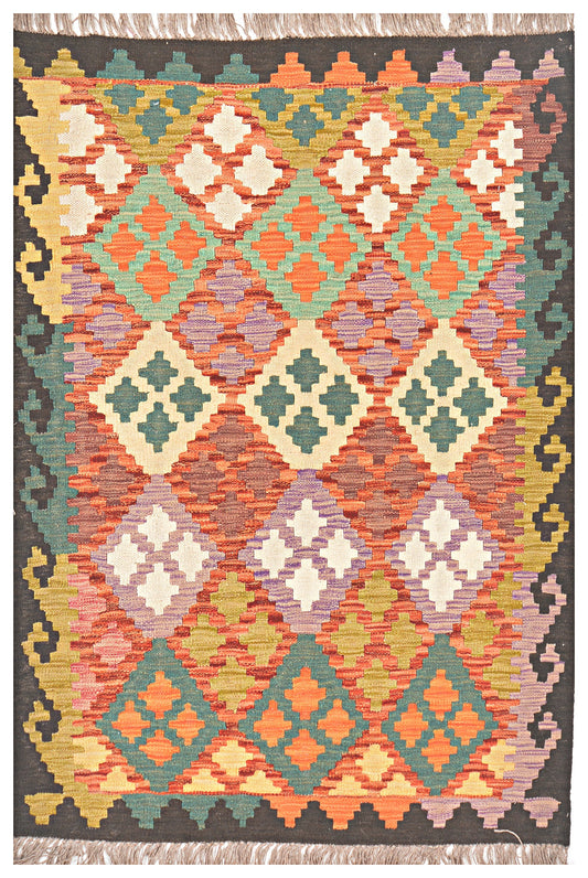 Afghan Kilim - 3x5 ft