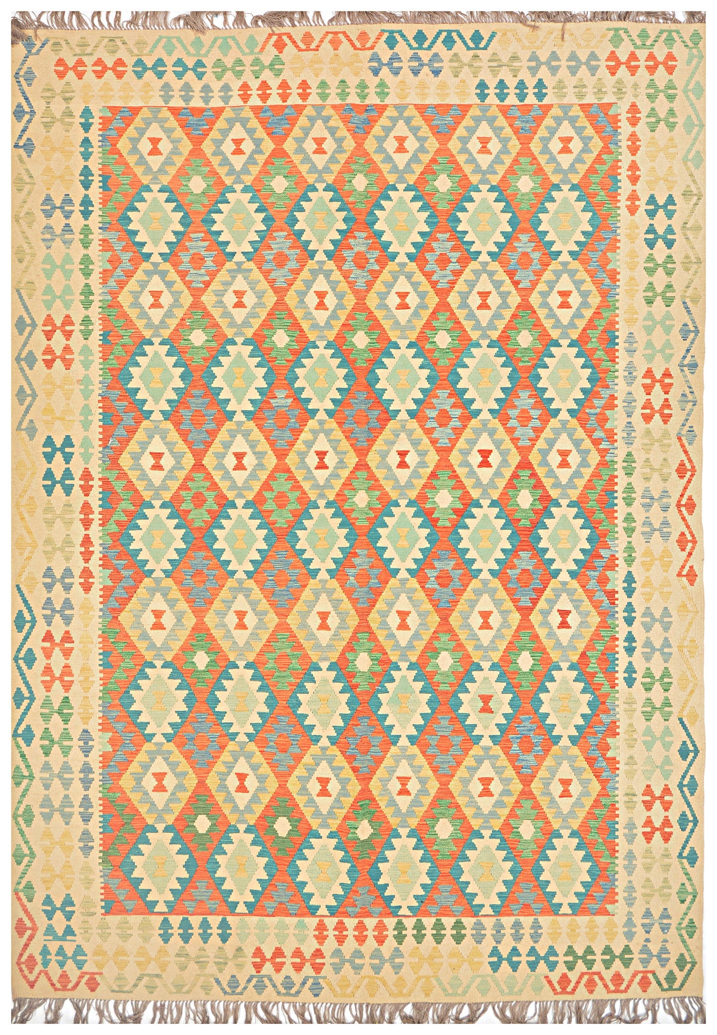 Afghan Kilim - 8x11 ft