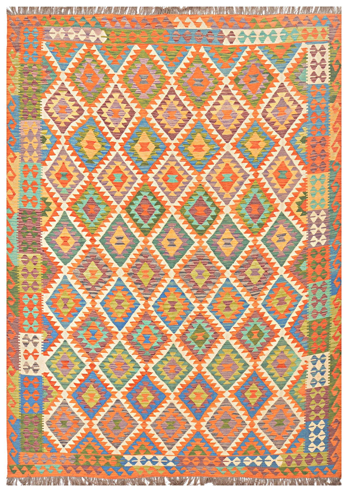 Afghan Kilim - 8x11 ft