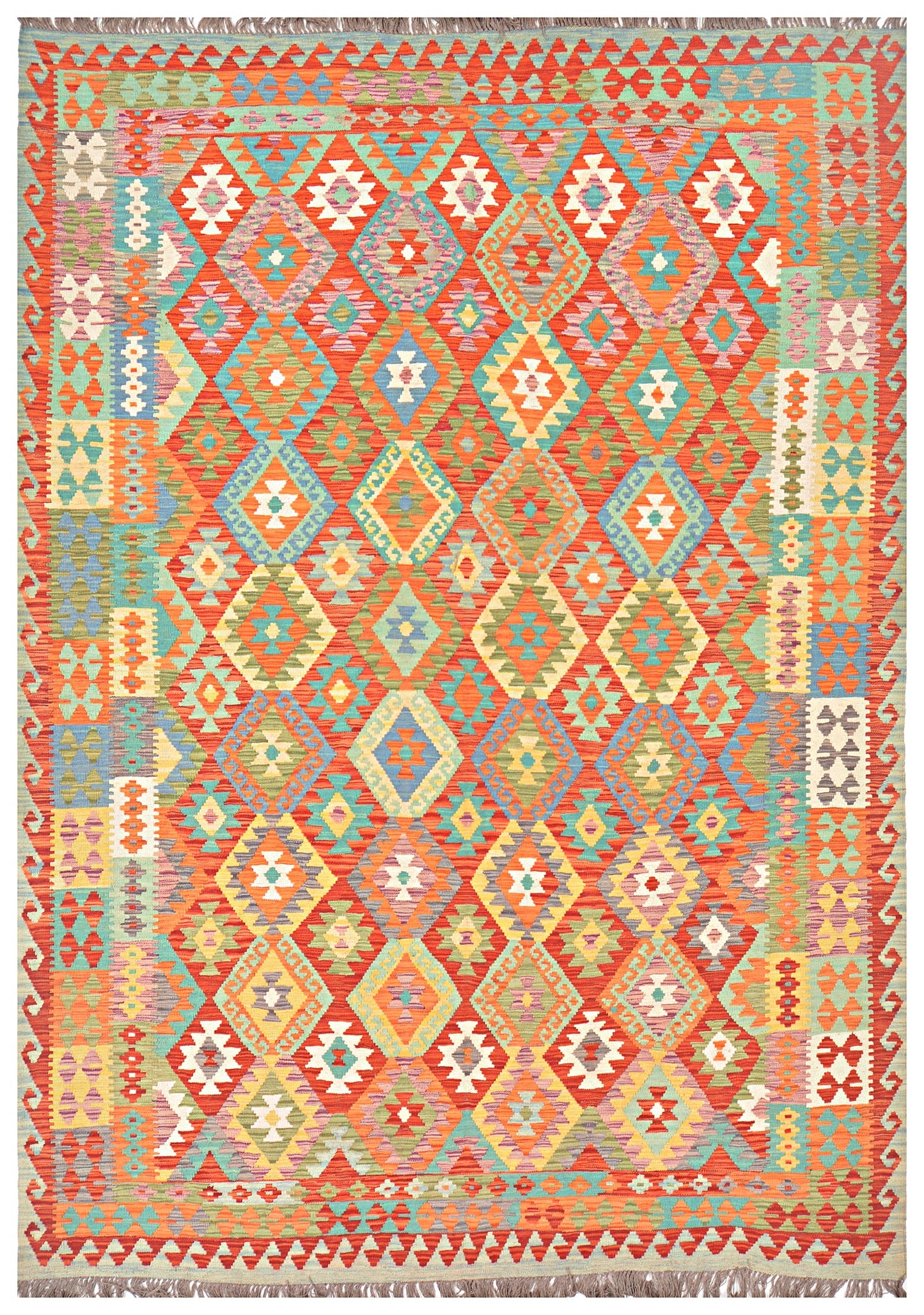 Afghan Kilim - 8x11 ft