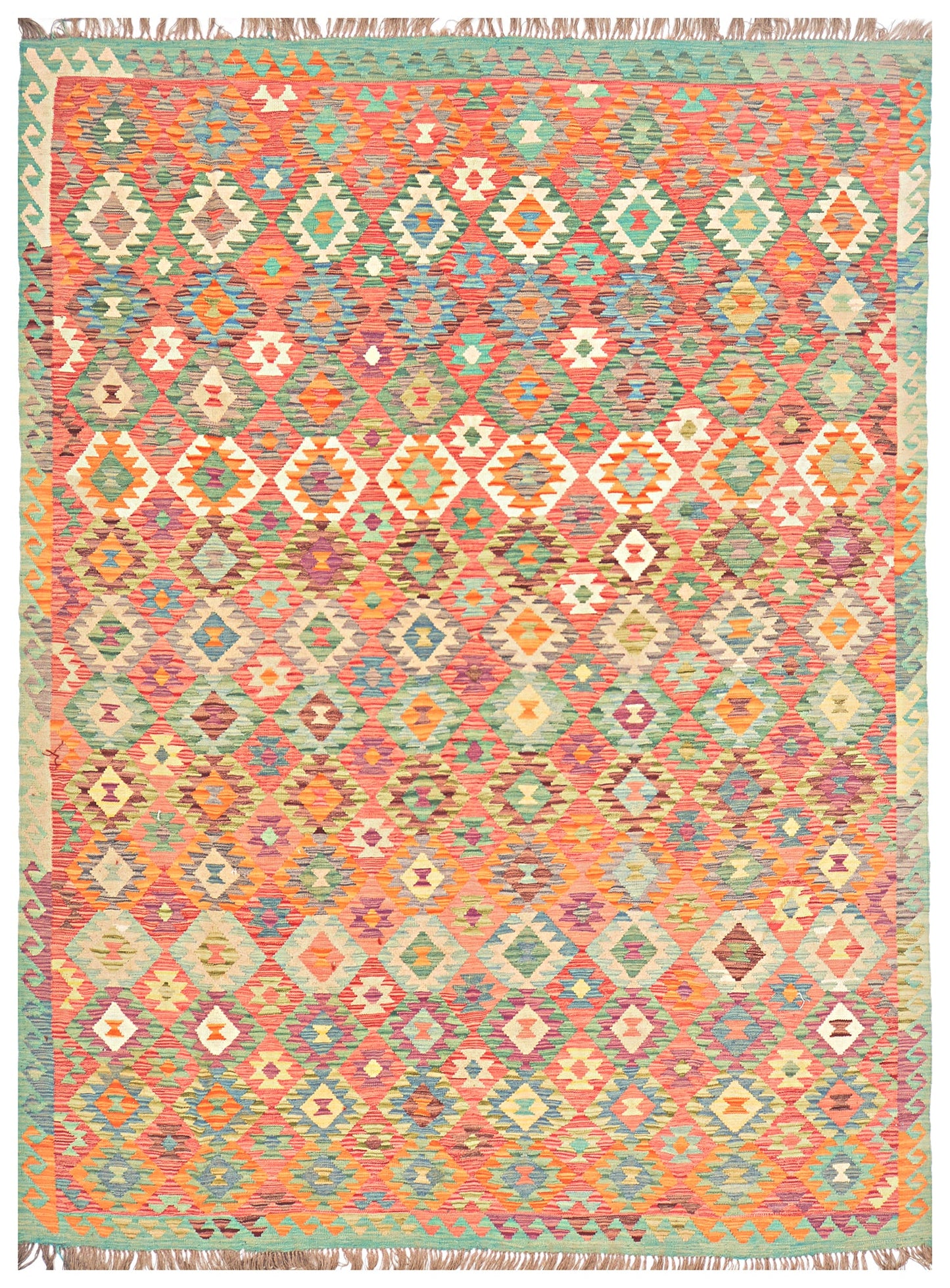 Afghan Kilim - 8x11 ft