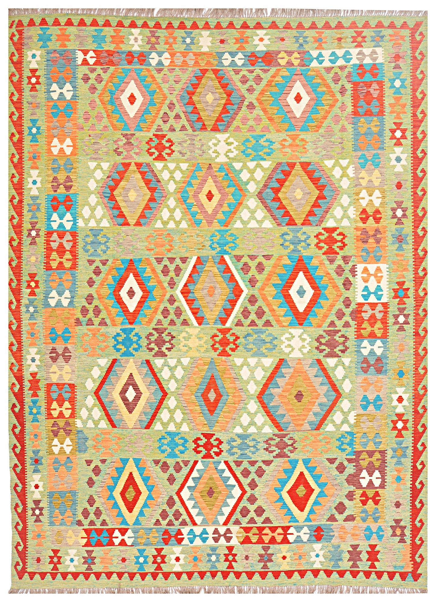Afghan Kilim - 8x11 ft