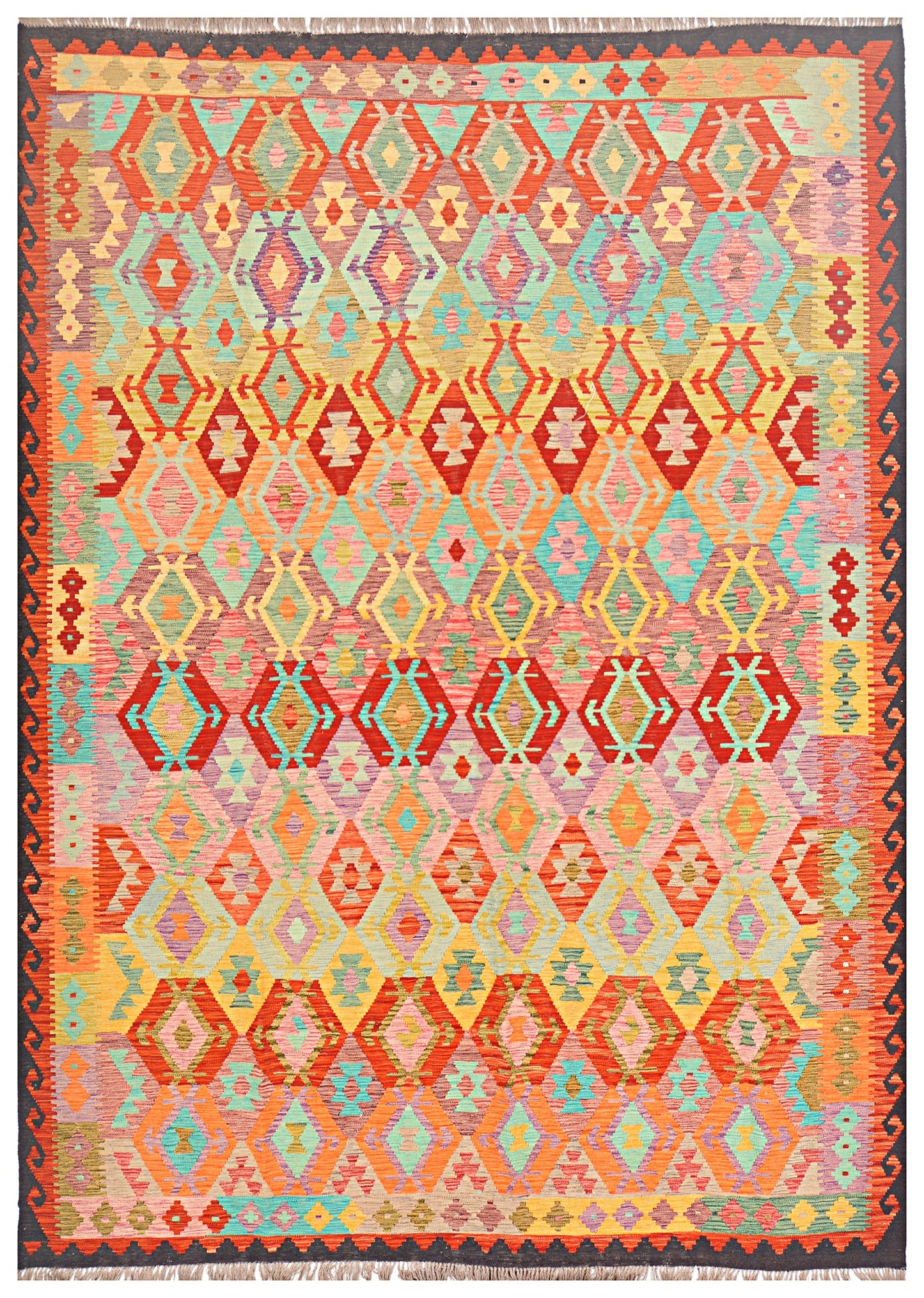 Afghan Kilim - 8x11 ft