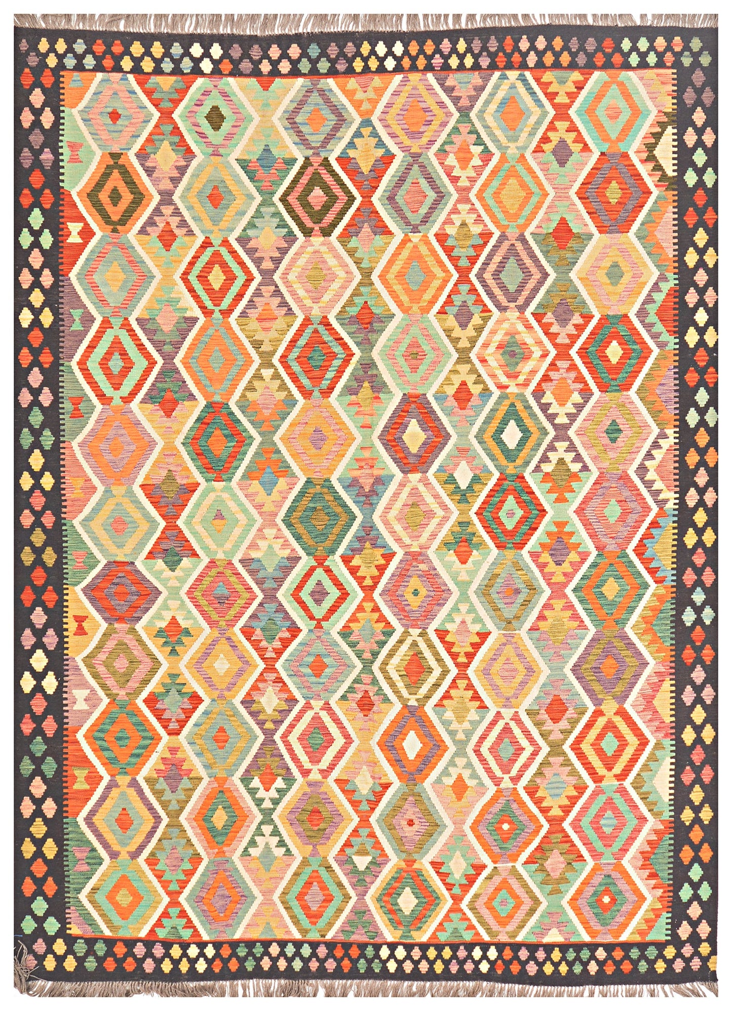 Afghan Kilim - 8x11 ft