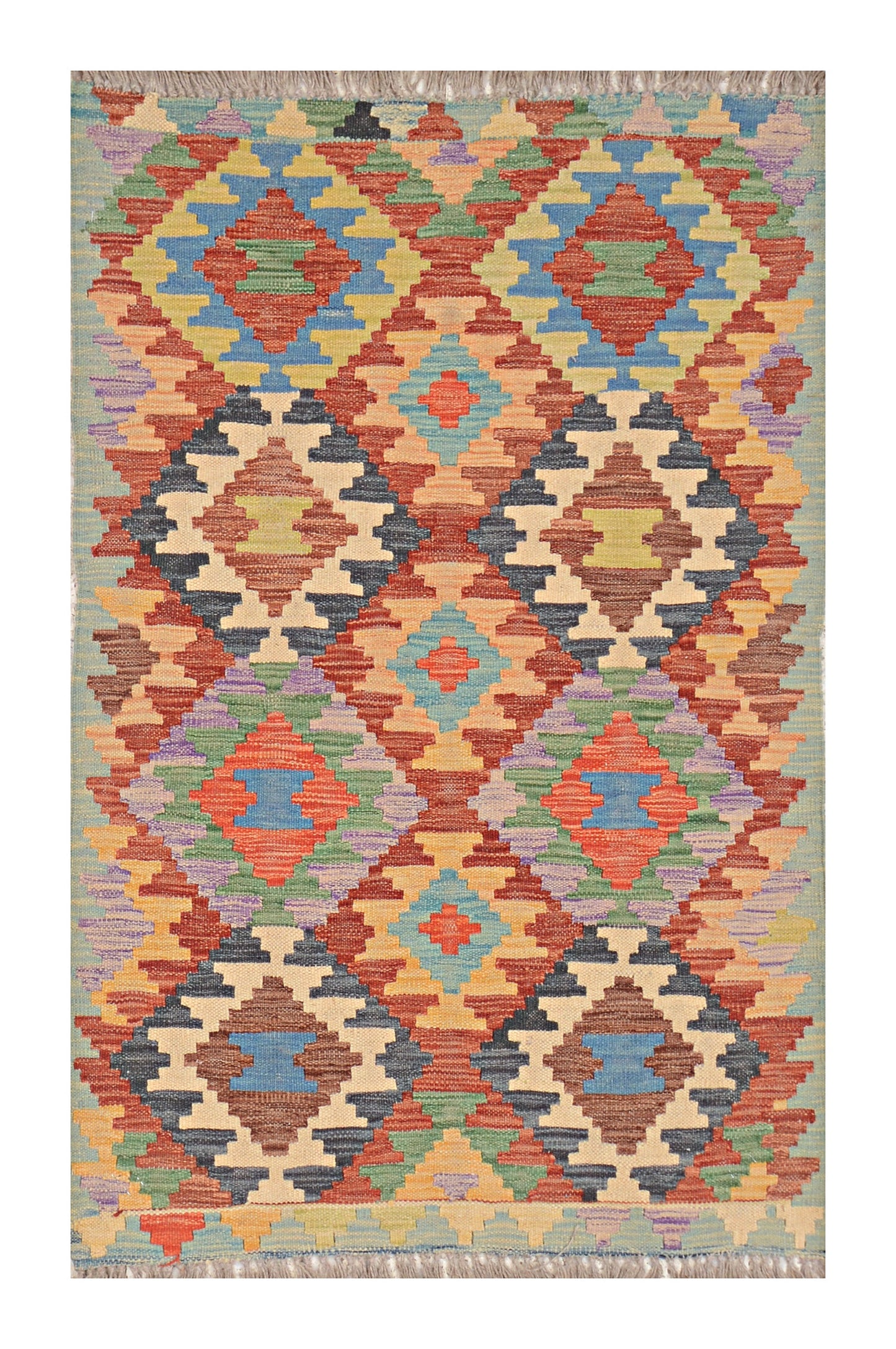Afghan Kilim - 2.5x4 ft