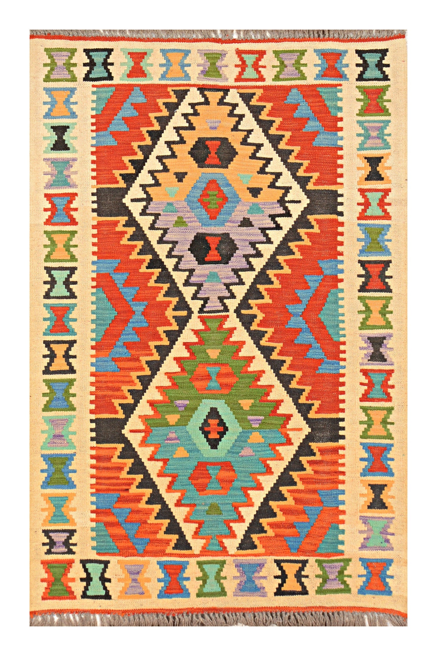 Afghan Kilim - 3x5 ft