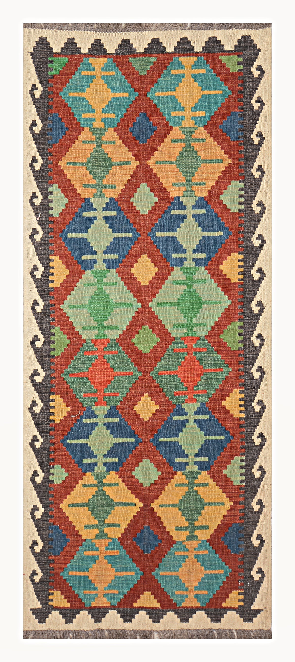 Afghan Kilim - 2x6 ft