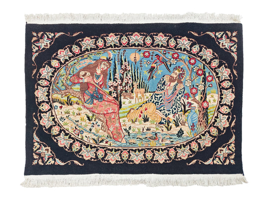 Pictorial Rug Double knot - 2.5x4 ft