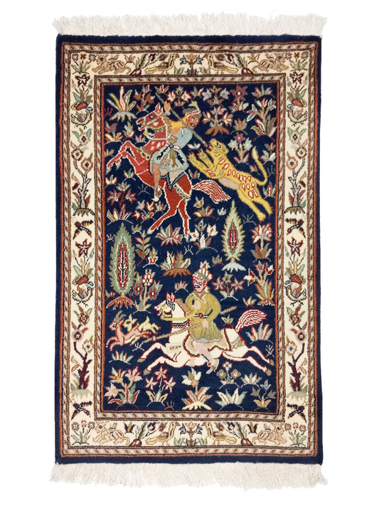 Double Knot Pictorial Rug - 3x2 ft