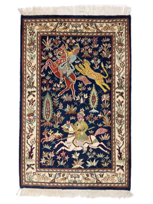 Double Knot Pictorial Rug - 3x2 ft