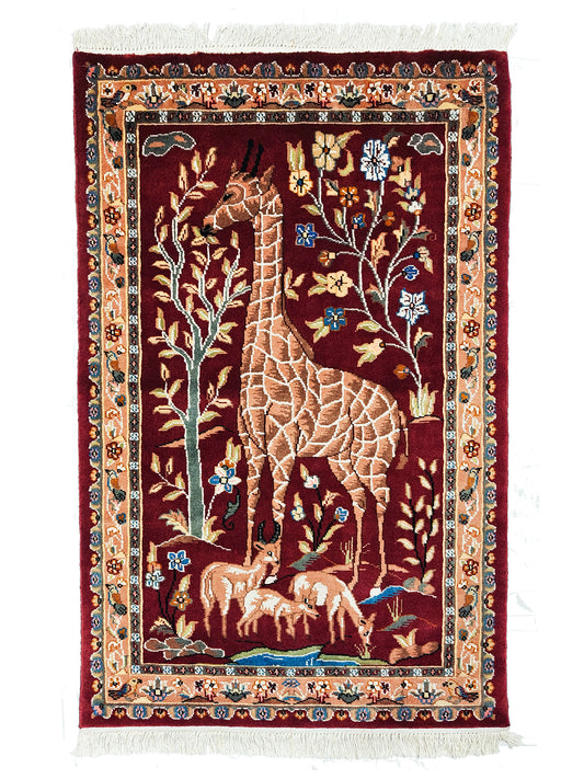 Giraffe Pictorial Rug - 3x5