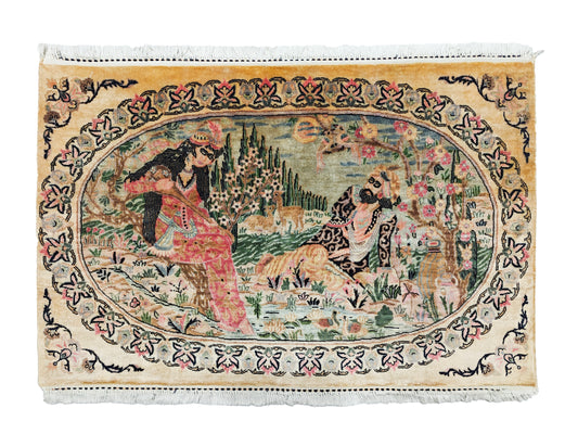 Pictorial Rug Double knot - 2.5x4 ft