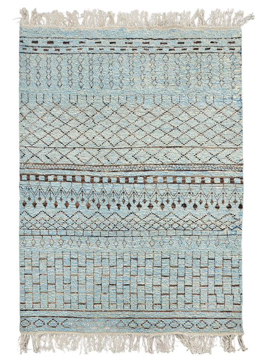 Hand Made Moroccan Rug - 8x5.5 ft